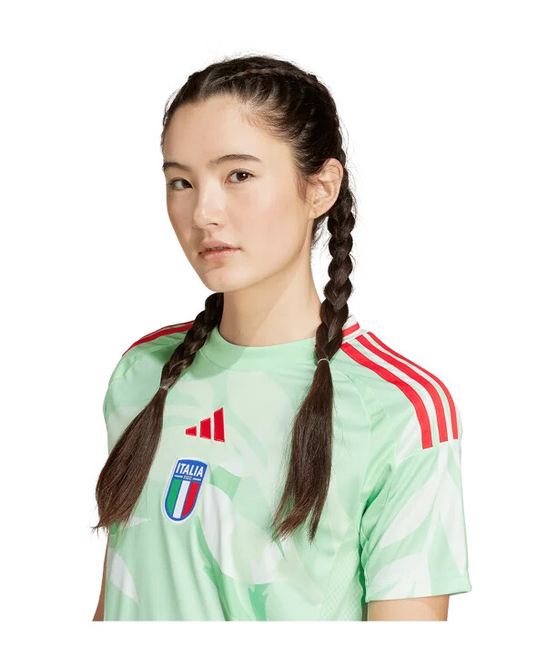 adidas italien trikot auswärts em 2025 damen grün